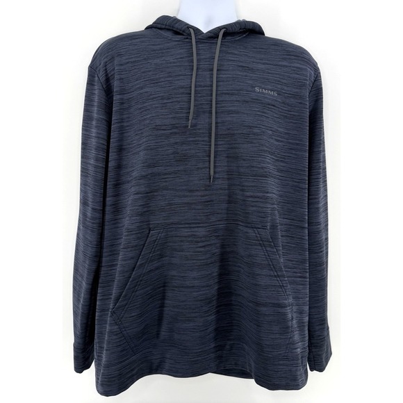 Simms Men's XL Hoodie Lake Blue Fishing Outdoor Pullover - Picture 1 of 11